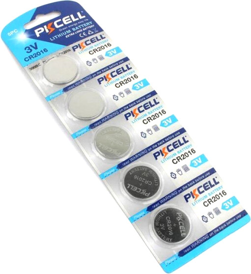 Изображение товара Комплект батареек Pkcell CR2016-5B (5шт)