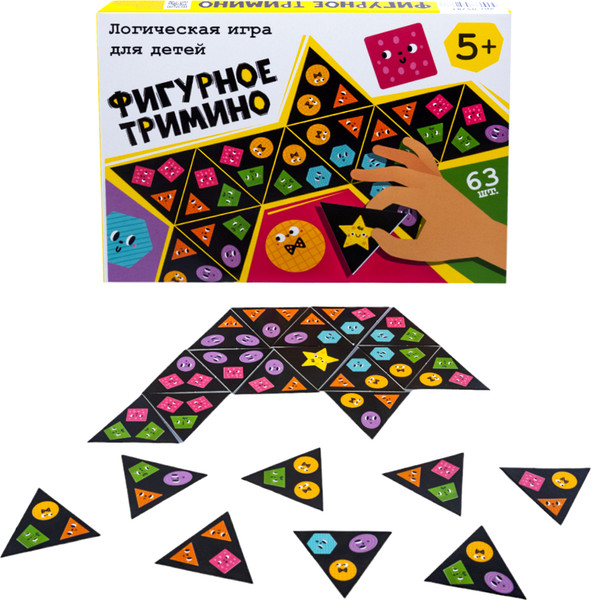 Изображение товара Игра-головоломка Десятое королевство Фигурное тримино / 05287
