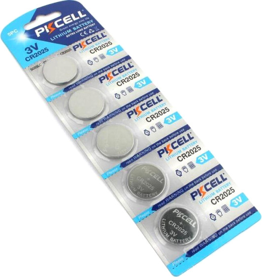 Изображение товара Комплект батареек Pkcell CR2025-5B (5шт)