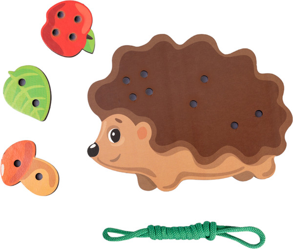 Изображение товара Развивающий игровой набор Десятое королевство Шнуровка Ежик / 05128