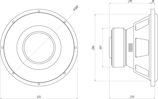 Изображение товара Головка сабвуфера ORIS Electronics NW-D2.12LE