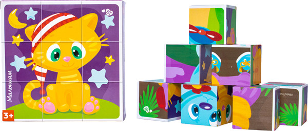 Изображение товара Развивающий игровой набор Десятое королевство Кубики Малышам / 05495