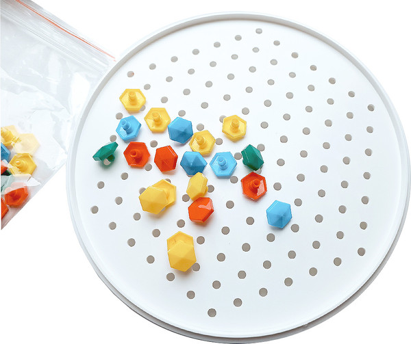 Изображение товара Развивающая игра Десятое королевство Мозаика круглая Утенок / 02190