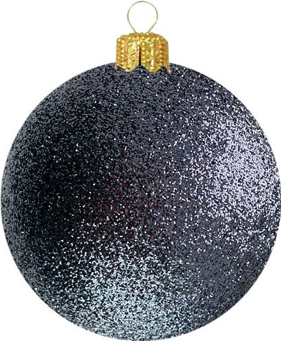 Изображение товара Шар новогодний Justys В29 (80мм, черный)