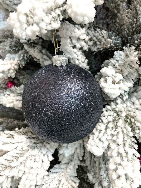 Изображение товара Шар новогодний Justys В29 (80мм, черный)