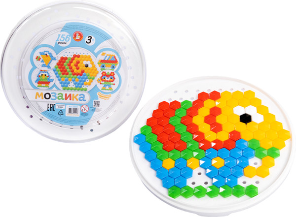 Изображение товара Развивающая игра Десятое королевство Мозаика круглая Слоник / 02192