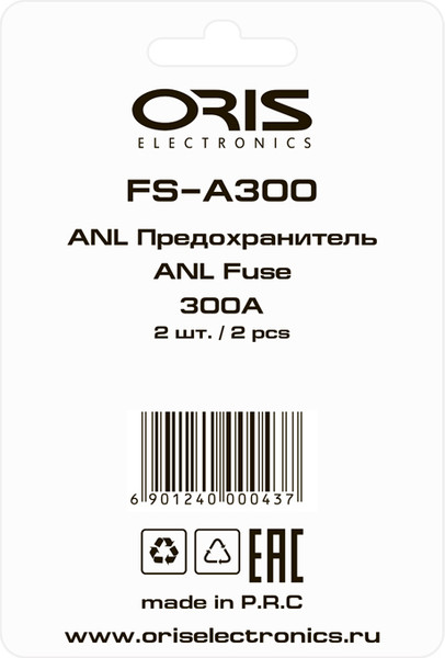 Изображение товара Предохранитель для автомобиля ORIS Electronics FS-A300