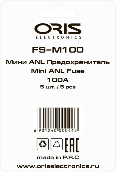 Изображение товара Предохранитель для автомобиля ORIS Electronics FS-M100