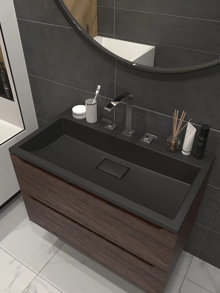 Изображение товара Умывальник Versalia Absolute 80 Black