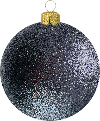 Изображение товара Шар новогодний Justys В29 (100мм, черный)