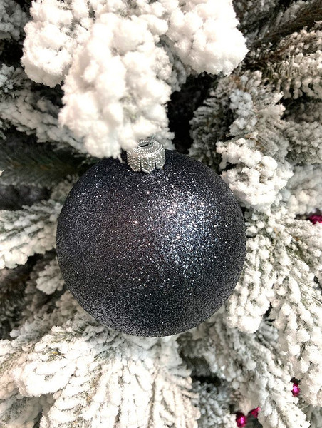 Изображение товара Шар новогодний Justys В29 (100мм, черный)