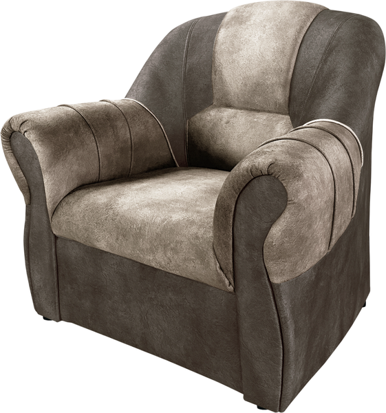 Изображение товара Кресло мягкое Lama мебель Афина (Safari Chestnut/Safari Beige)