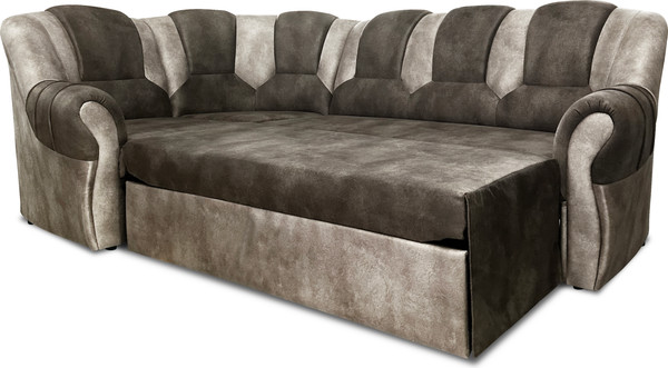 Изображение товара Диван угловой Lama мебель Афина М Правый (Mink/Chestnut)