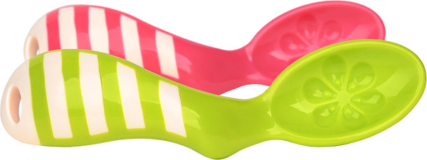 Изображение товара Набор столовых ложек для кормления Pituso KD88668 (зеленый/розовый, 2шт)