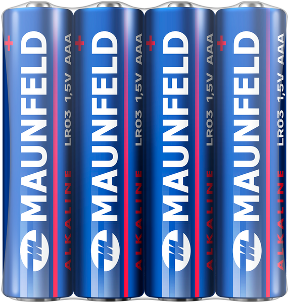 Изображение товара Комплект батареек Maunfeld Alkaline ААА LR03 / MBLR03-SR40 (4шт)
