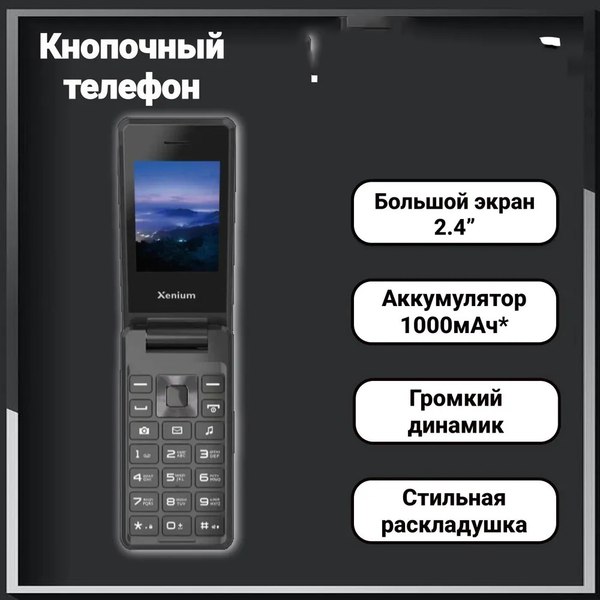 Изображение товара Мобильный телефон Xenium X600 / CTX600DG/00 (темно-серый)