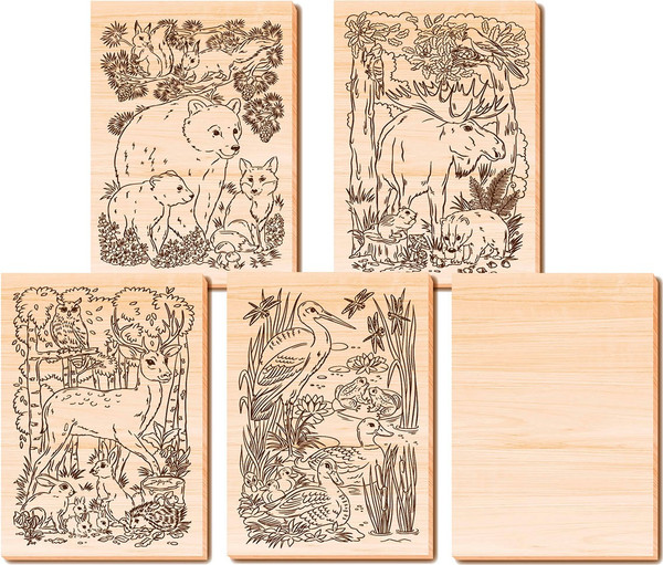Изображение товара Набор досок для выжигания Десятое королевство Животный мир / 04956