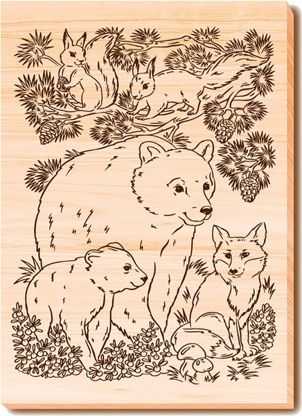 Изображение товара Набор досок для выжигания Десятое королевство Животный мир / 04956