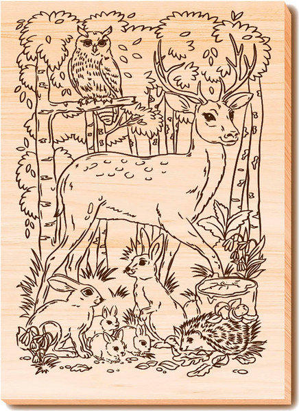 Изображение товара Набор досок для выжигания Десятое королевство Животный мир / 04956