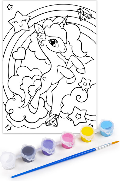 Изображение товара Набор для творчества Десятое королевство Раскраска с блестками Единорог / 04789