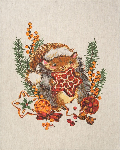 Изображение товара Набор полотенец Pole Kvetak (Беларускі лён) 46x60 24С112-ШР/рп/фкор/к. (12 Аромат рождества-3 1/сорт 1)