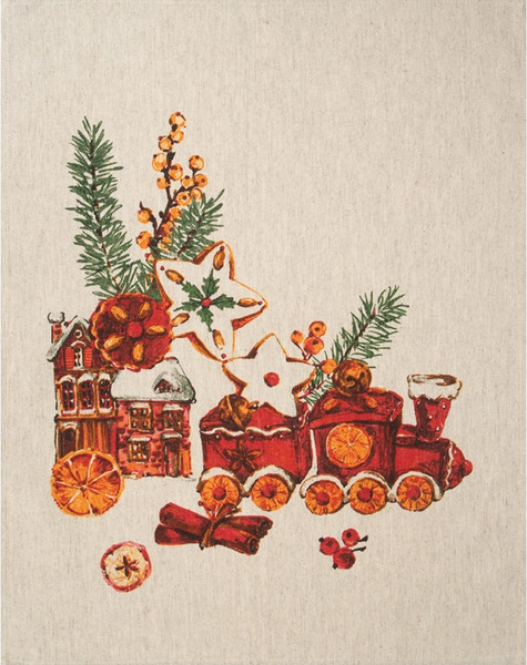 Изображение товара Набор полотенец Pole Kvetak (Беларускі лён) 46x60 24С112-ШР/рп/фкор/к. (12 Аромат рождества-3 1/сорт 1)