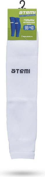 Изображение товара Гетры футбольные Atemi ASSK-002SS23-WHT (р.41-43)