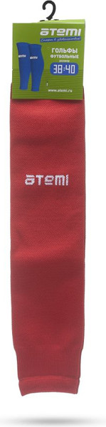 Изображение товара Гетры футбольные Atemi ASSK-002SS23-RED (р.44-46)