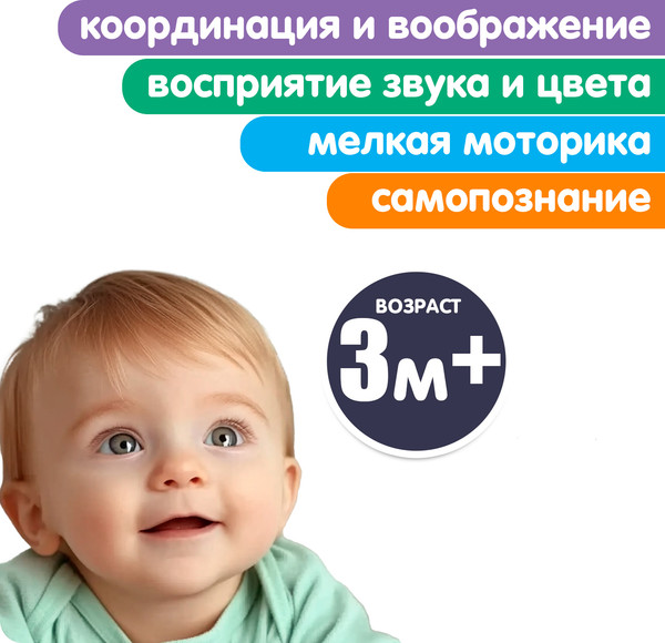 Изображение товара Подвеска на кроватку Bondibon Лисенок / ВВ6450