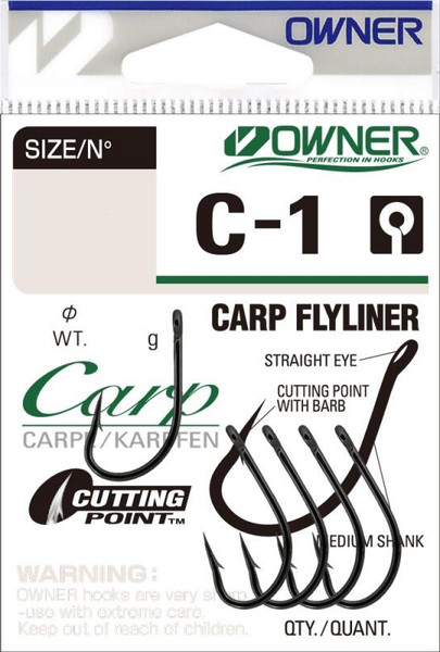 Изображение товара Набор крючков рыболовных Owner Carp Flyliner BC №4 / 53261-04 (5шт)