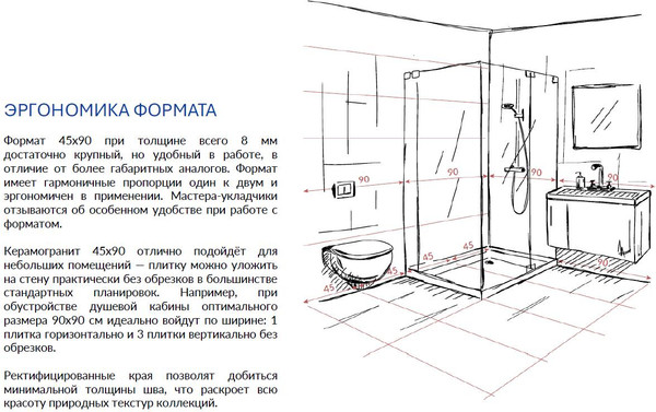 Изображение товара Плитка Cersanit Spark 17787 (448x898, синий)