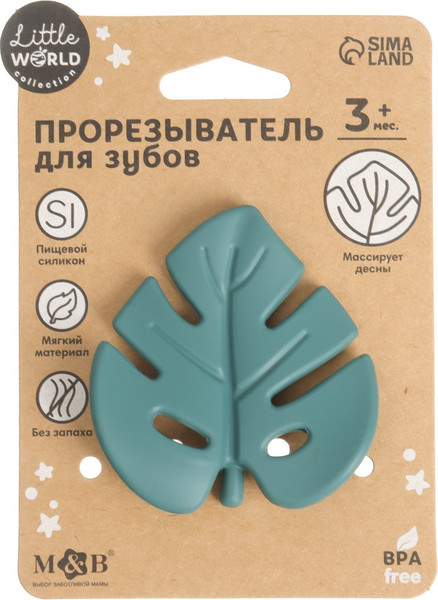 Изображение товара Прорезыватель для зубов Mum&Baby Тропики / 9912639 (зеленый)