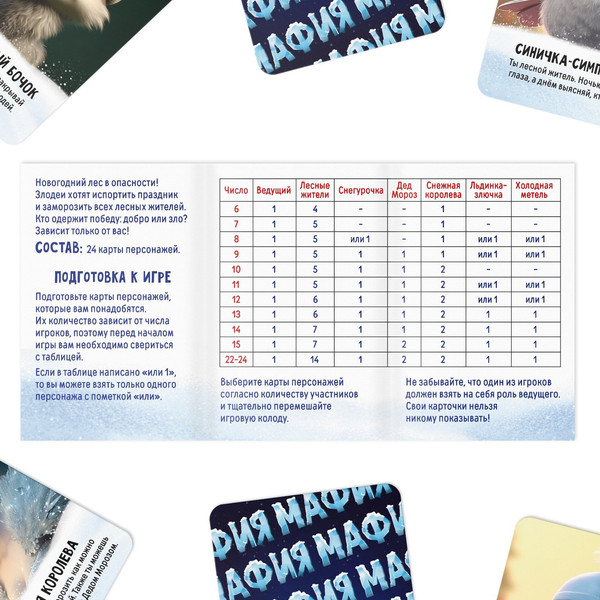 Изображение товара Настольная игра Лас Играс Новый год. Мафия / 9882514