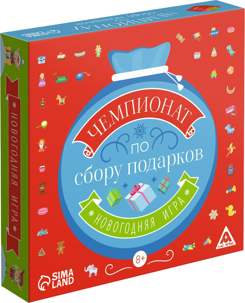 Изображение товара Настольная игра Лас Играс Новый год. Чемпионат по сбору подарков / 7701629