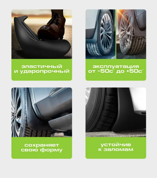 Изображение товара Комплект брызговиков FROSCH NLF.A68797.F3 для Jetour X70 Plus 2023 (2шт, передний)