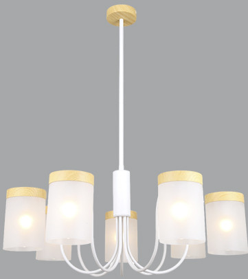 Изображение товара Люстра ESCADA 1172/7P (белый/дерево)