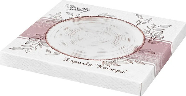 Изображение товара Тарелка столовая обеденная Elan Gallery Кантри / 760172 (натуральный)