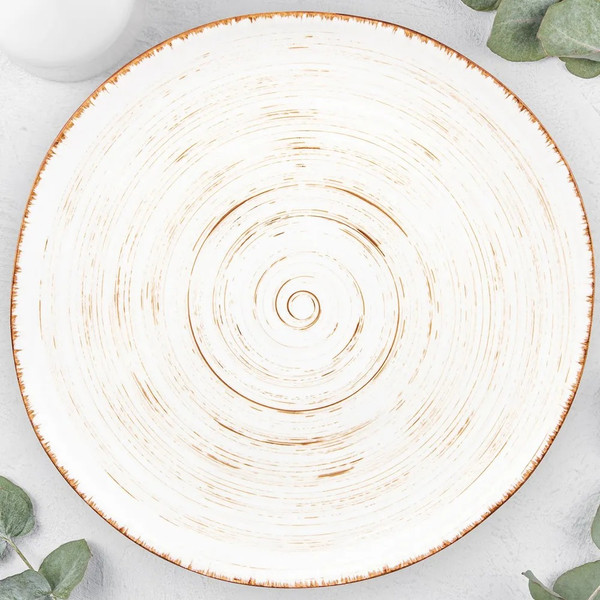 Изображение товара Тарелка столовая обеденная Elan Gallery Кантри / 760172 (натуральный)