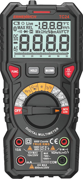 Изображение товара Мультиметр цифровой Ermenrich Zing TC24 / 82986