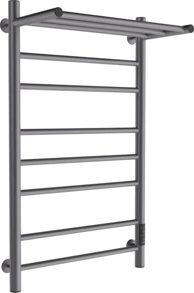 Изображение товара Полотенцесушитель электрический Маргроид Ferrum Вид 10 СНШ с полкой 80/50 (графит, таймер справа)