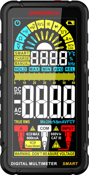 Изображение товара Мультиметр цифровой Ermenrich Zing TC33 / 82990