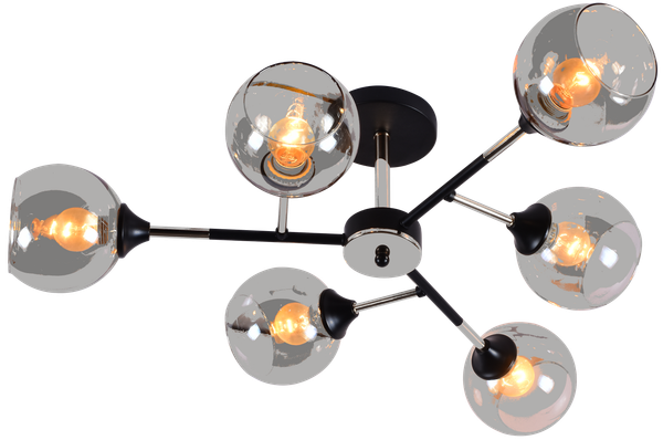 Изображение товара Потолочный светильник Mirastyle MH-10160/6 BK+CR
