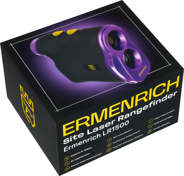 Изображение товара Лазерный дальномер Ermenrich LR1500 / 84085 (фиолетовый)