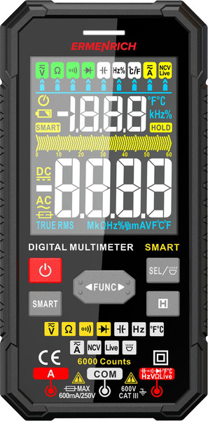 Изображение товара Мультиметр цифровой Ermenrich Zing TC27 / 82988