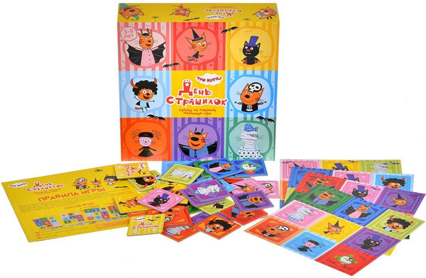 Изображение товара Настольная игра Мир Хобби Три кота. День страшилок / 915976