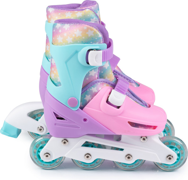 Изображение товара Ролики-коньки Babyhit Twin Seasons (S, бирюзовый/розовый)