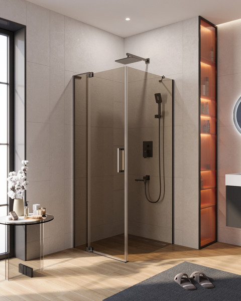 Изображение товара Душевой уголок Cezares SLIDER-AH-1-90-100/110-BR-GM