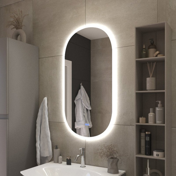 Изображение товара Зеркало Cezares Ellisse CZR-SPC-ELS-550-1050-RGB-TCH