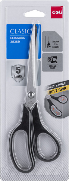Изображение товара Ножницы канцелярские Deli Classic / 38369 (черный)