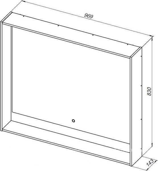 Изображение товара Зеркало Aquanet Милан 100 LED / 336406 (дуб светлый)